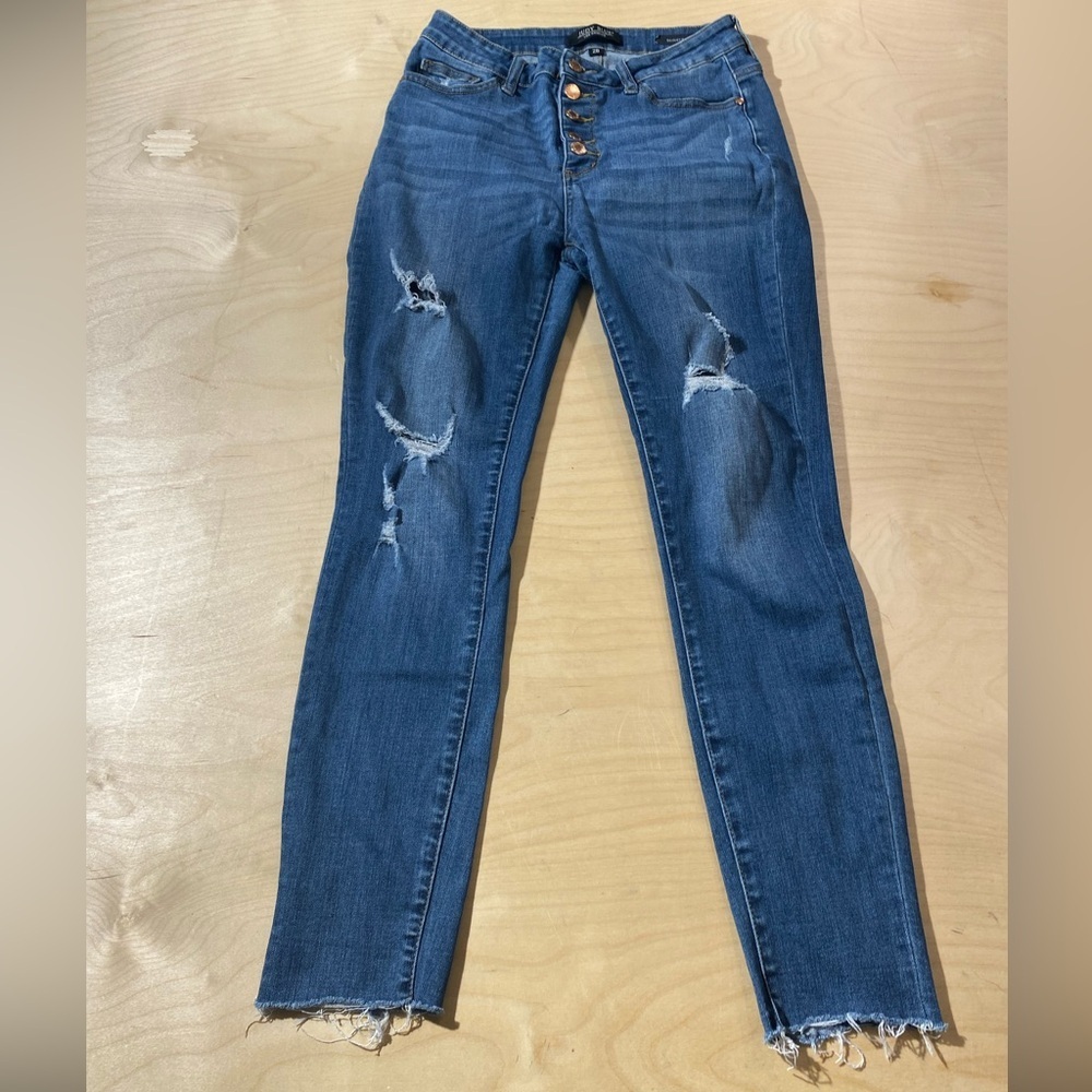 Judy Blue Button Fly Skinny Fit Jeans Size 28 (KQ)